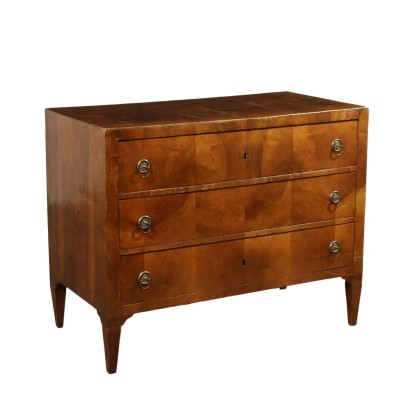 High-Venetian Directoire Chest Of Drawers Italy 18th-19th Century