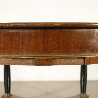 Big EMpire Library Table Wlanut Pine Italy 19th Century