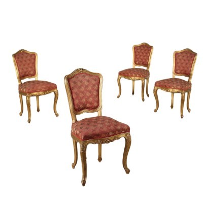 Gruppe von vier Stilstühlen