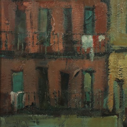 Giampietro Maggi Oil on Canvas 20th Century