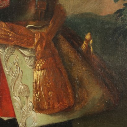 Portrait d'un Jeune Noble Huile sur Toile XVIII Siècle