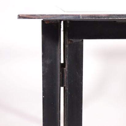 Coffee Table Luigi Caccia Dominioni Chromed Enamelled Metal 1960s