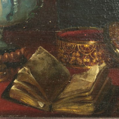 Still life with vase and objects