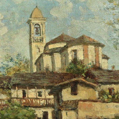 Luigi Zinelli Oil on Canvas Italy 20th Century