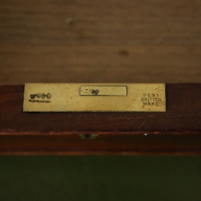 English Open Desk Sessile Oak Mahognay England 20th Century