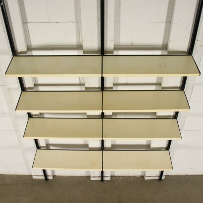 Bookcase Metallic Enamelled Lacquered Wood Italy 1960s-1970s