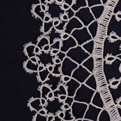 Oval Lace Doily Cotton Italy 20th Century
