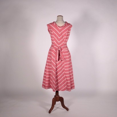 Vintage Pink Cotton Dress Italy 1960s-1070s