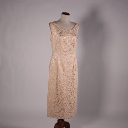 Vintage Powder Pink Silk Dress Italy 1960s-1970s