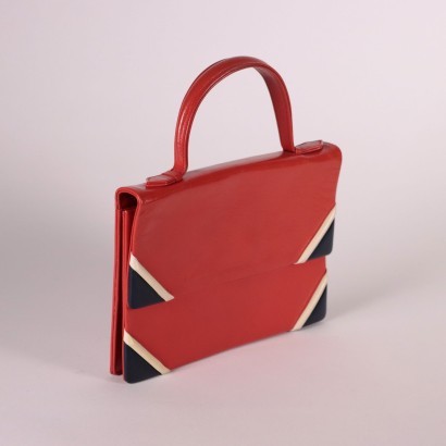 #vintage #abbigliamentovintage #abitivintage #vintagemilano #modavintage, sac à main vintage en cuir rouge
