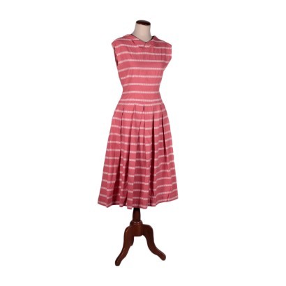 Vintage Pink Cotton Dress Italy 1960s-1070s