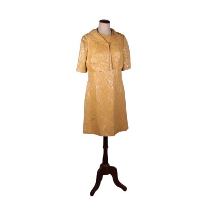 Vintage Kleid Seide Gr. L Italien 1960er-1970er