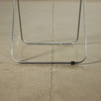 Plia Stühle, 1970er, Des. Giancarlo Piretti, Anonym produziert Castelli. Paar Klappstühle, Metall und Kunststoff. Gute Bedingungen