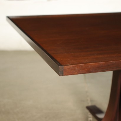 Table basse des années 60, centre de table, placage de palissandre.