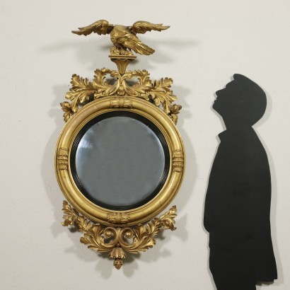 Regency Bull's Eye Mirror Engkand First Quarter 19th Century