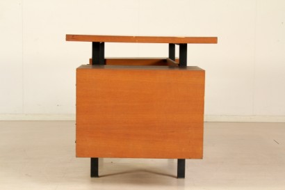 moderne, Modernismus Schreibtisch Schreibtische, 50 Jahre, 60 Jahre, Telefon, Schreibtisch mit Schubladen, Holz, Teak und Formica top