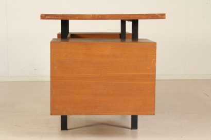 moderne, Modernismus Schreibtisch Schreibtische, 50 Jahre, 60 Jahre, Telefon, Schreibtisch mit Schubladen, Holz, Teak und Formica top