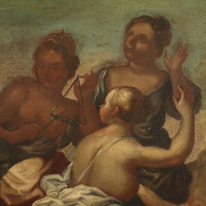 Venus And The Graces Dance In Front Of Mars Oil On Canvas 18th Century