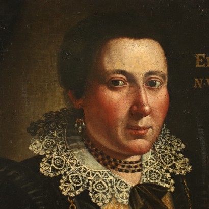 Portrait of Eleonora Lampugnani Oil on Canvas XVI Century