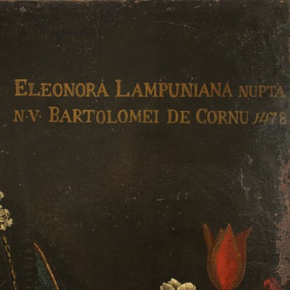 Portrait Of Eleonora Lampugnani Oil On Canvas Second Half 1500
