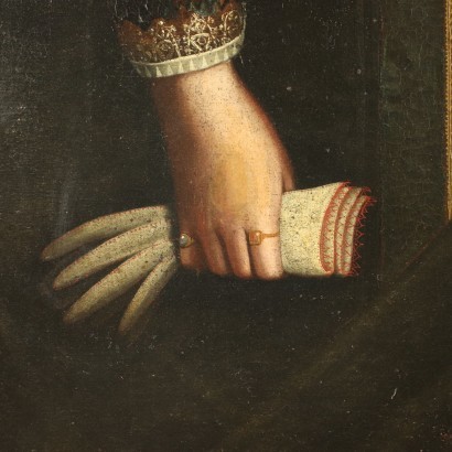 Portrait Of Eleonora Lampugnani Oil On Canvas Second Half 1500