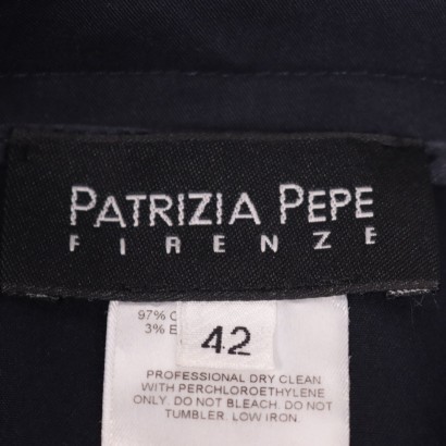 Blue Patrizia Pepe Sheath Skirt Cotton Florence Italy