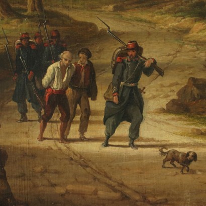 Die Festnahme, Öl auf Leinwand, Italien, '800.