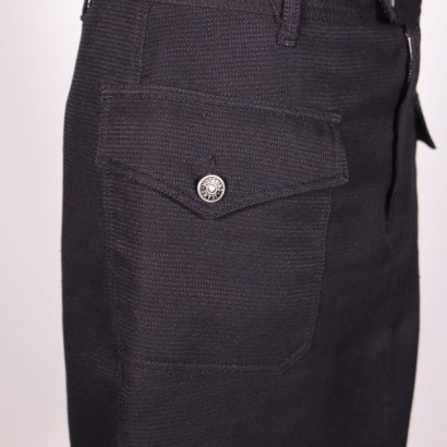 Moschino Jeans Black Polyester Skirt