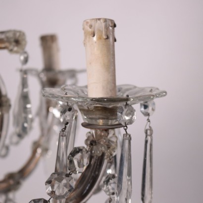Kronleuchter im Maria-Theresia-Stil, Glas, Italien, XX Jhd