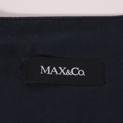 Max&Co Blue Cotton Dress Reggio Emilia Italy