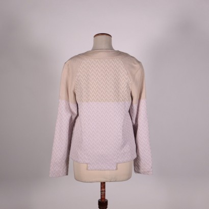 quattromani, blazer, chaqueta, prendas de abrigo, segunda mano, moda sostenible, made in Italy, beige y rosa Blazer Quattromani