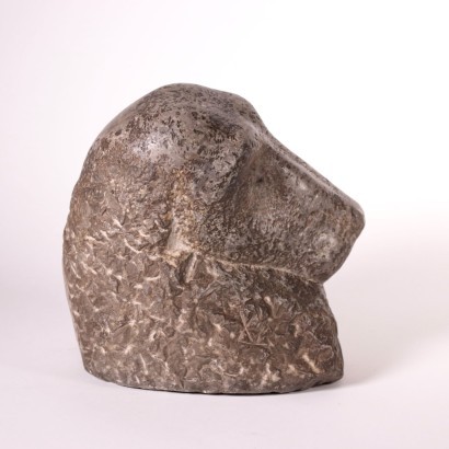 Marble Dog Head Milan 20th Century