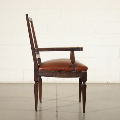 antik, Sessel, antike Sessel, antiker Sessel, antiker italienischer Sessel, antiker Sessel, neoklassischer Sessel, Sessel aus dem 19. Jahrhundert, Lombard neoklassischer Sessel
