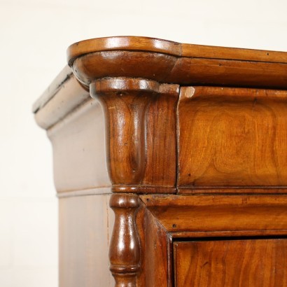 Pair Louis Philippe Of Bedside Tables Walnut Italy 19th Century