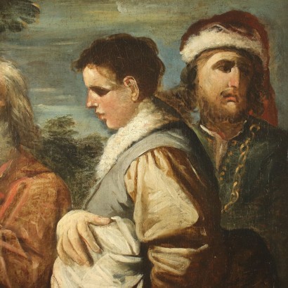 Joseph Sold By His Brothers Italian School Oil On Canvas 19th Century