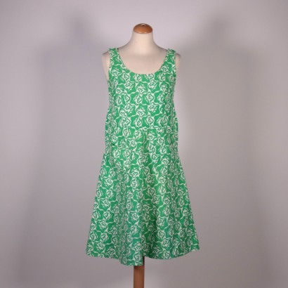 #vintage #abbigliamentovintage #abitivintage #vintagemilano #modavintage, Vintage Grünes Kleid mit Achselzucken