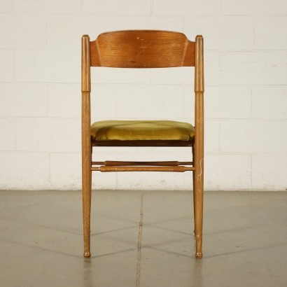 Chairs Foam Fabric Teak Italy 1960s Italian Production