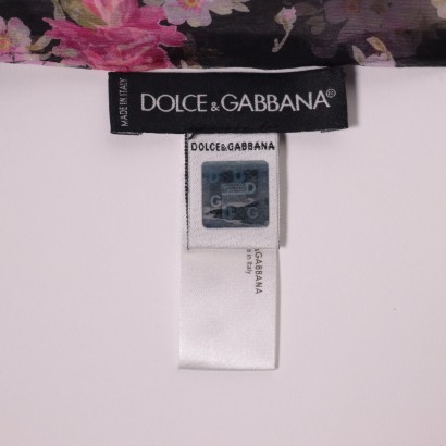 dolce&gabbana, seta, pura seta, stola, stola in seta, ,Stola Floreale in Seta Dolce&Gabbana