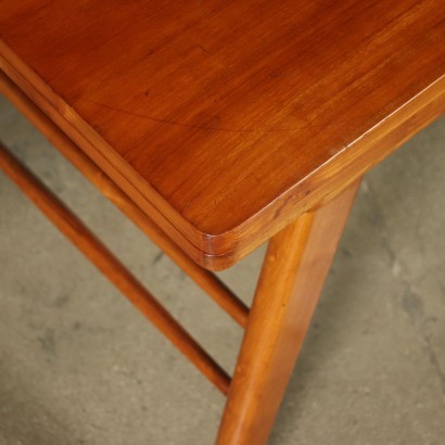 Coffee Table Cherry Veneer Solid Wood Italy 1950s