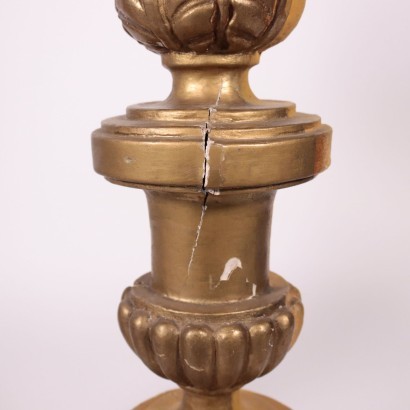 Pair of Torch-Holders Wood Italy 19th Century