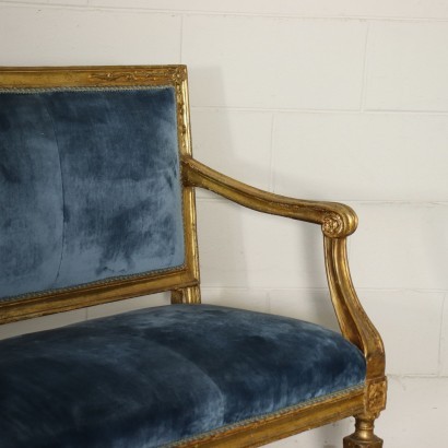Pair Of Sofas Neoclassical Naples Italy Second Half '700