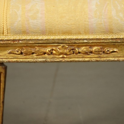 Group Of Five Armchairs Neoclassical Naples Italy Second Half '700