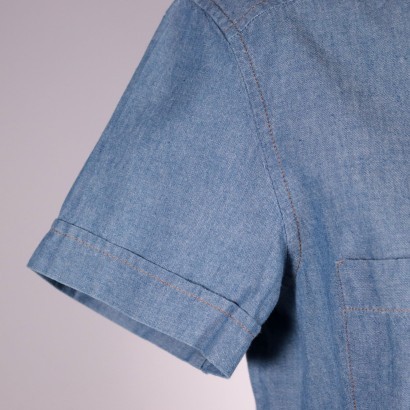 Trussardi Jeans Denim Shirt Cotton Bergamo Italy