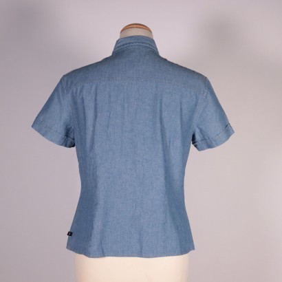Trussardi Jeans Denim Shirt Cotton Bergamo Italy