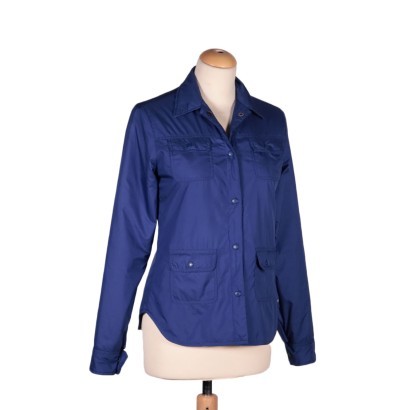 aspesi, giacca, capospalla, moda sostenibile, secondhand,Giacca Camicia Blu Aspesi