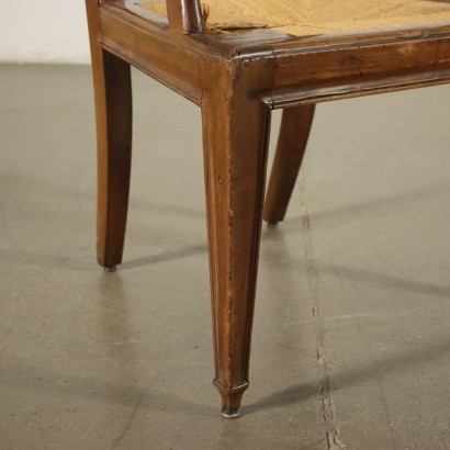 antik, Sessel, antike Sessel, antiker Sessel, antiker italienischer Sessel, antiker Sessel, neoklassischer Sessel, Sessel aus dem 19. Jahrhundert, Directory Sessel