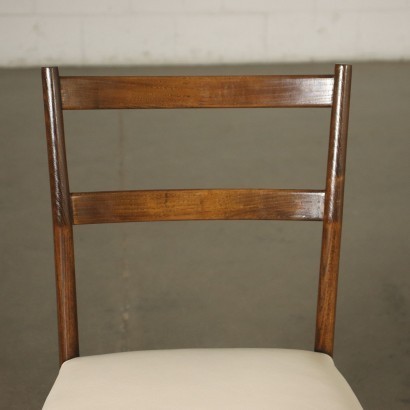 Group Of Eight Giò Ponti Chairs Ash Tree Foam Leatherette 1950s