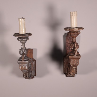 Pair of Wall Lights Italy 19th-20th Century