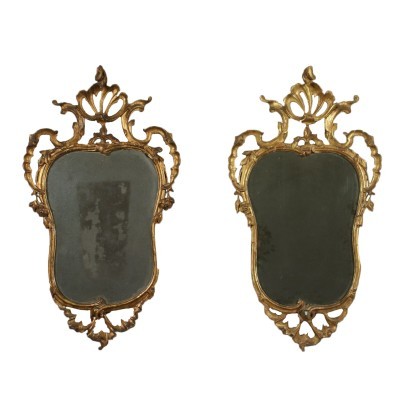 Par de espejos barrocos lombardos
