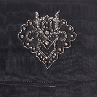 #vintage #abbigliamentovintage #abitivintage #vintagemilano #modavintage, Bolso Clutch Vintage Negro con Swarovski